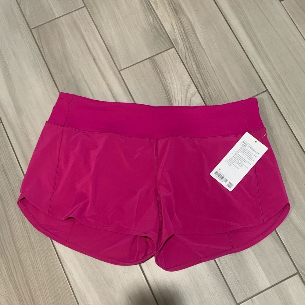 Lululemon Speed Up Short 4” Tall* Ripened Rasberry - Picture 3 of 3